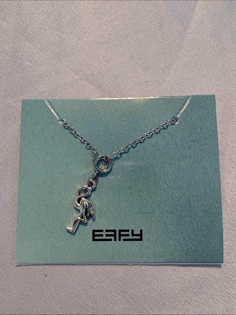 Effy Silver Flamingo Charm Necklace